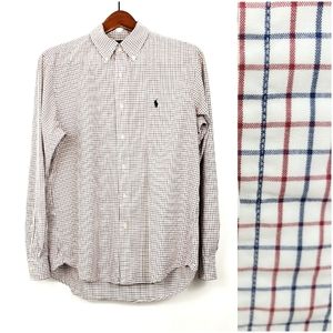 Ralph Lauren Dress Shirt Red/Blue
